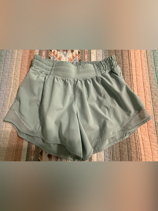 Lululemon Pants - Lululemon Hotty Hot lined 2.5 inch shorts.
Sage in color.